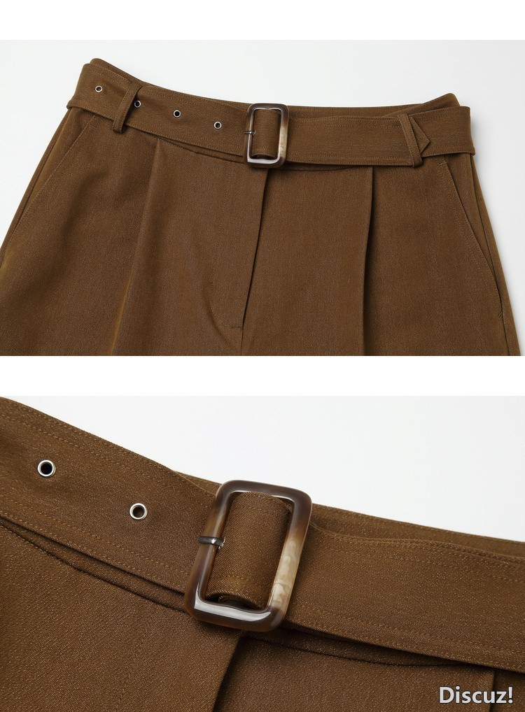 裤子018--1 单褶直筒裤