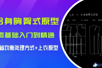 *公开课*--6.合身胸臀式原型  1,腰省均衡型